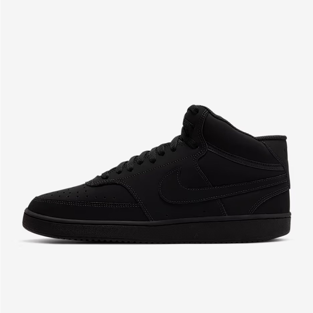 Nike Men's All-Black High-Top Sneakers size 10